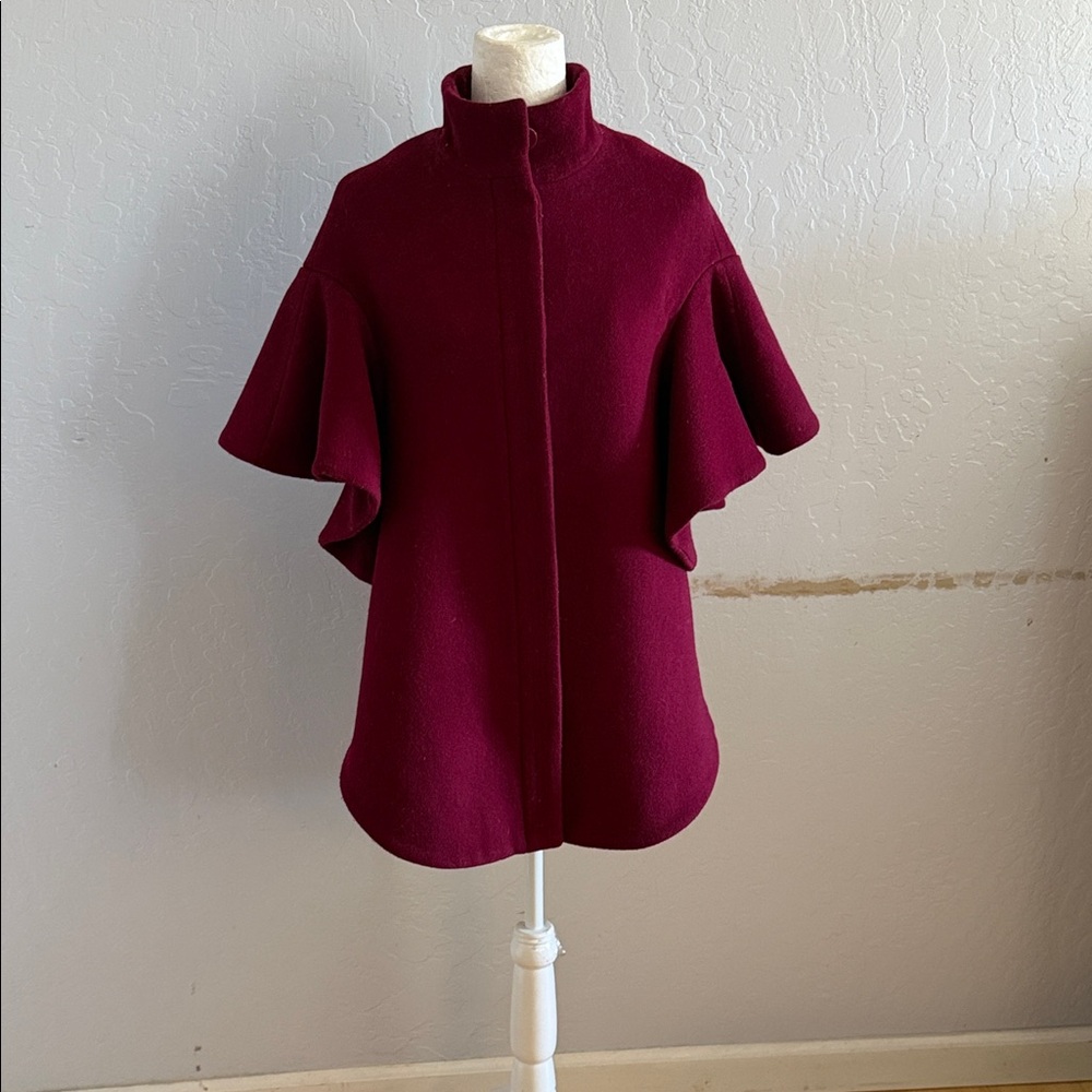 Vero Moda Burgundy short sleeves Pea Coat